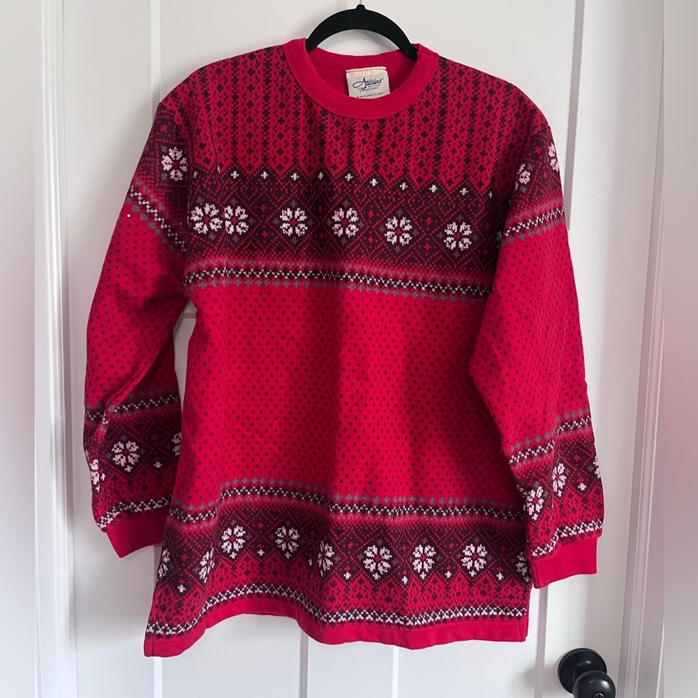 Vintage red Christmas sweatshirt